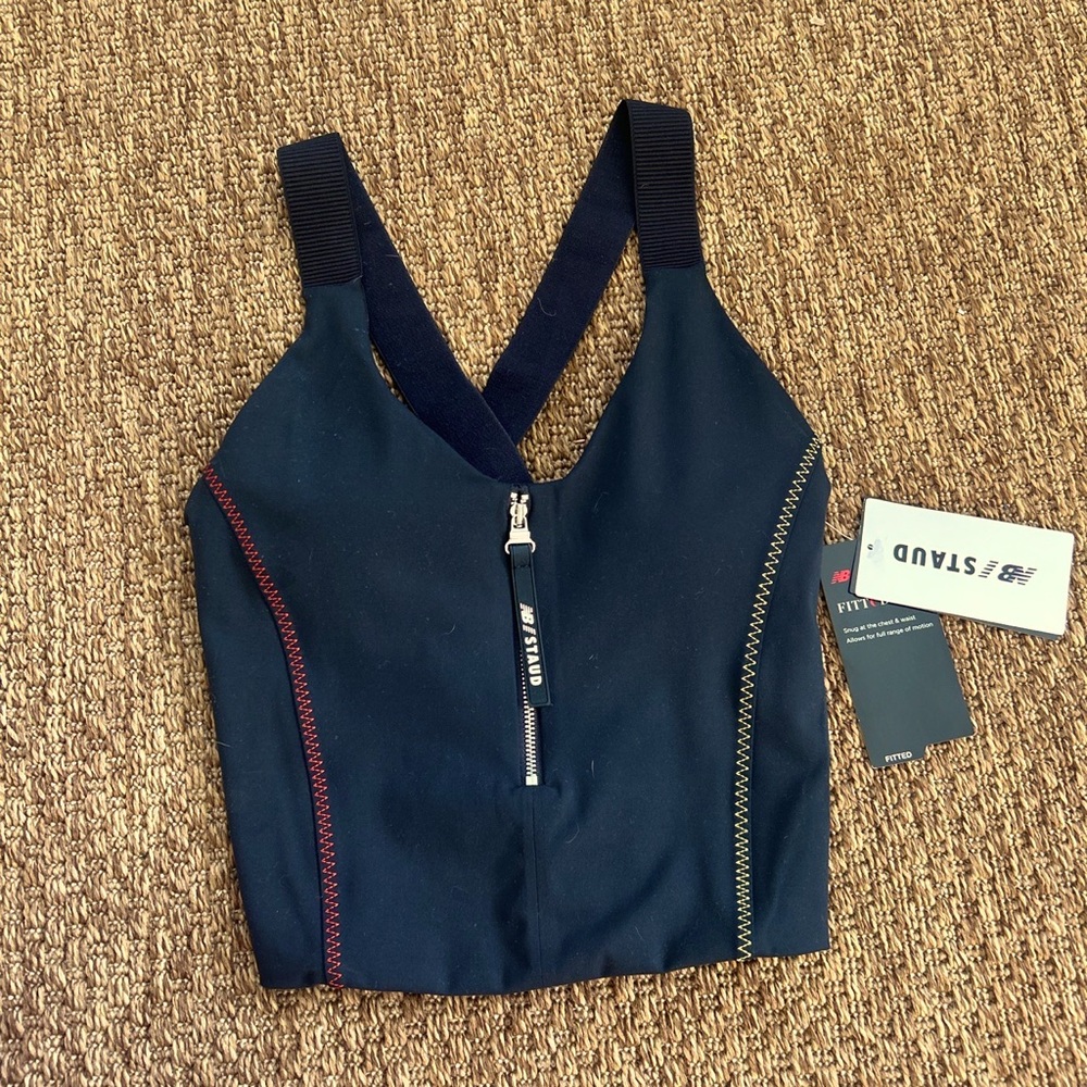 Staud X New Balance Black Primary Color Accents Athletic Tank